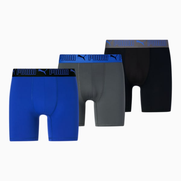  PUMA Men's 3pk Athletic Fit Boxer Brief : Clothing